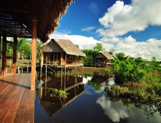 Bungalows over water