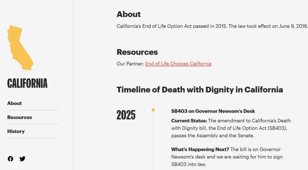 California's Medical Assistance in Dying Law